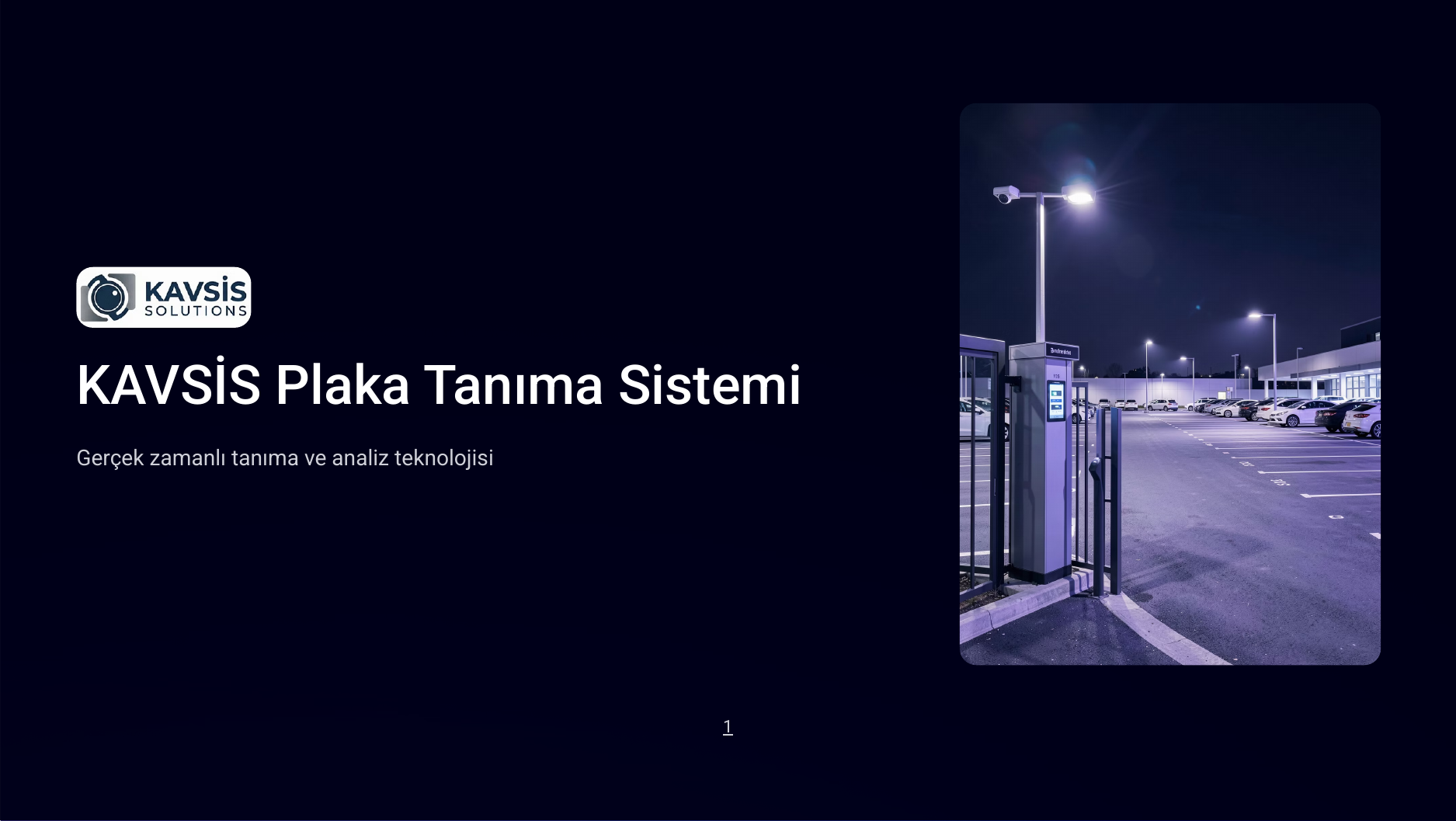 KAVSİS Plaka Tanıma Sistemi - Sayfa 1